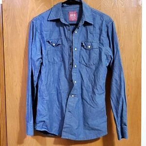 Jean pearl snap shirt